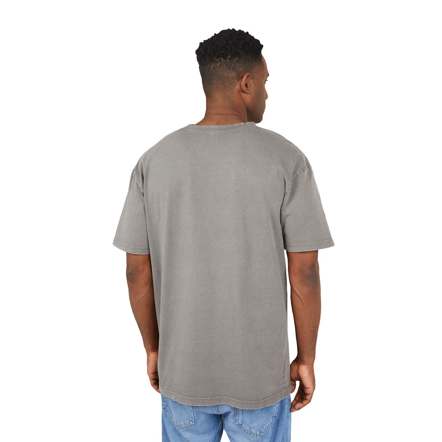 Acid Washed Oversize Tee - CannaVibe Graphic Tee for Chill Days