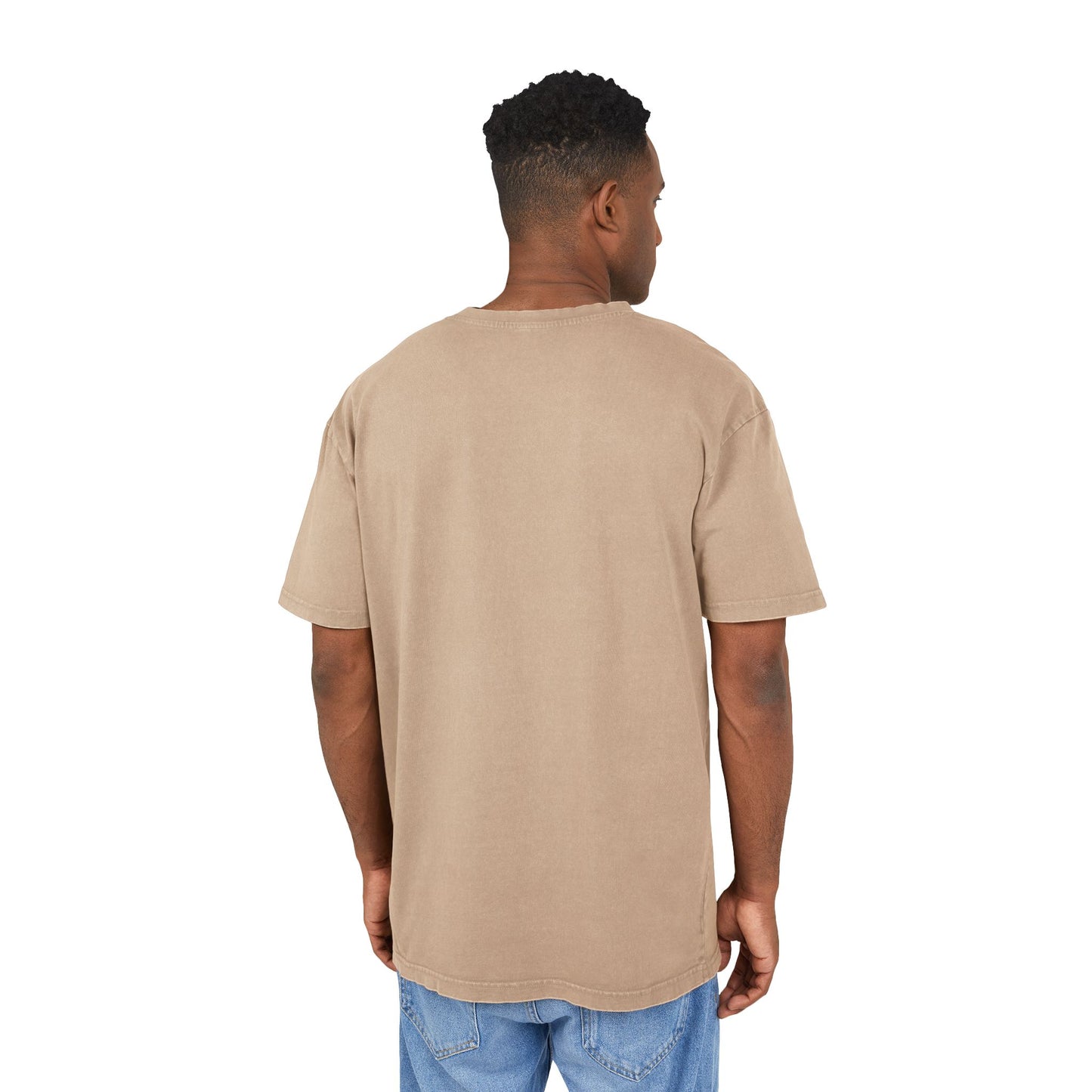 Acid Washed Oversize Tee - CannaVibe Graphic Tee for Chill Days